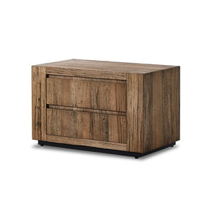 Abaso Nightstand-Rustic Wormwood Oak