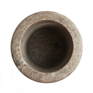 Devi Vase-Antique White Marble