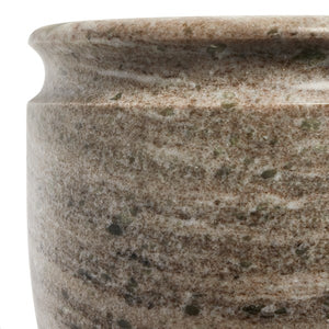 Devi Vase-Antique White Marble