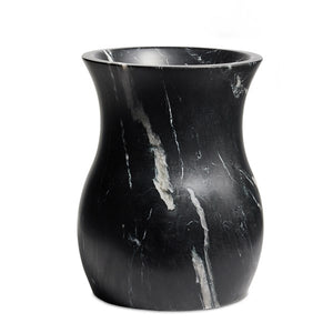 Sona Vase-Black Marble