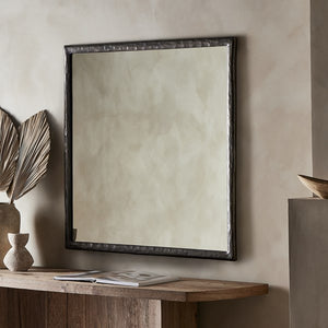 Langford Wall Mirror-Smoked Nickel