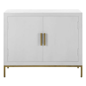 Uttermost Front Range White 2 Door Cabinet