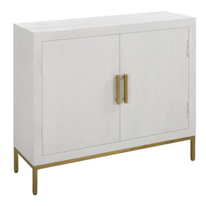 Uttermost Front Range White 2 Door Cabinet