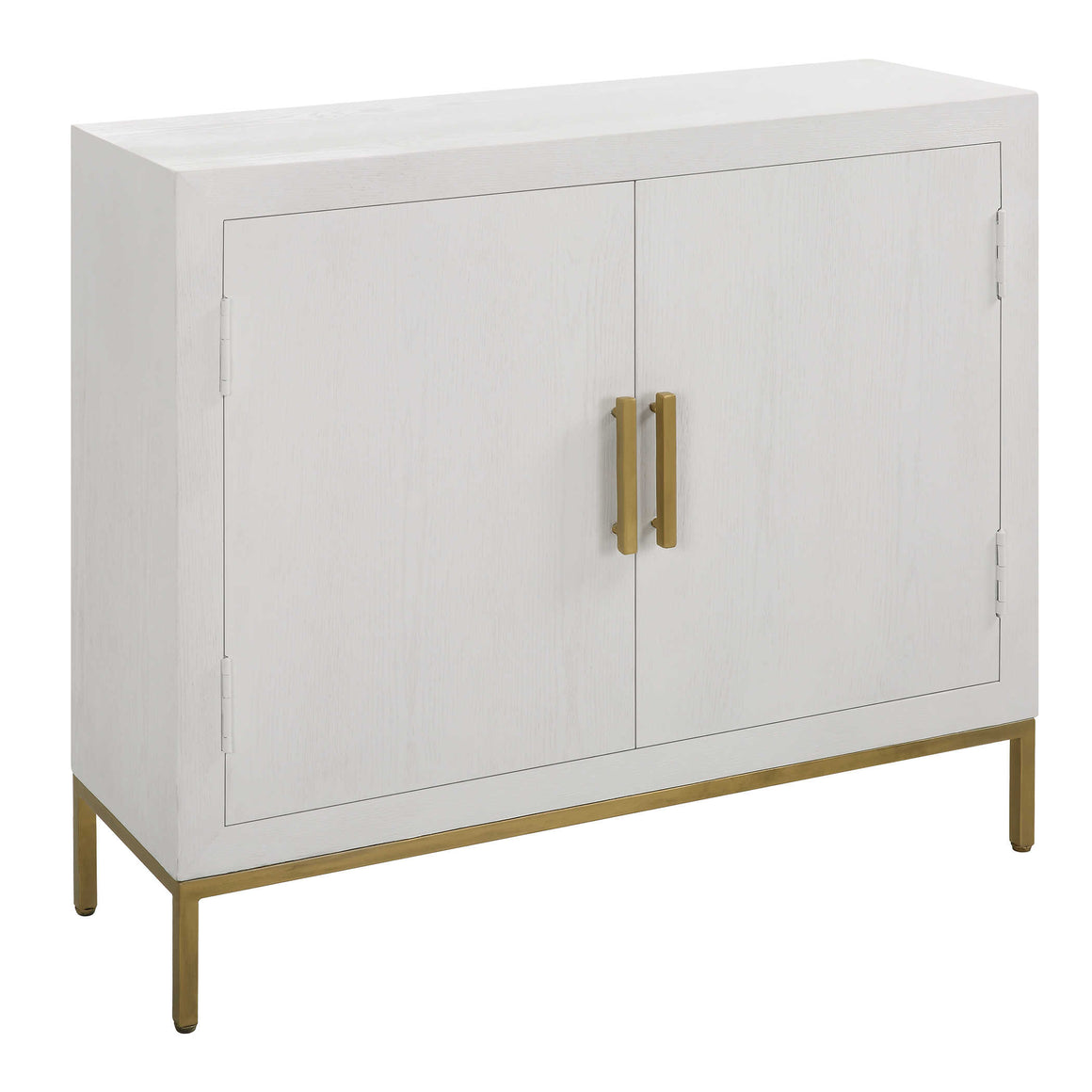 Uttermost Front Range White 2 Door Cabinet