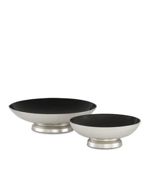 Varu Silver & Black Bowl Set of 2