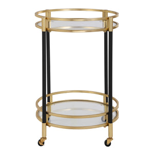 Uttermost Dolly Round Bar Cart