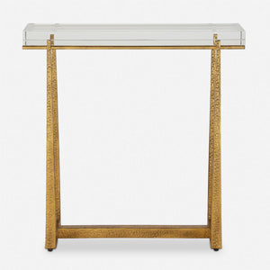 Uttermost Midas Thick Crystal Accent Table