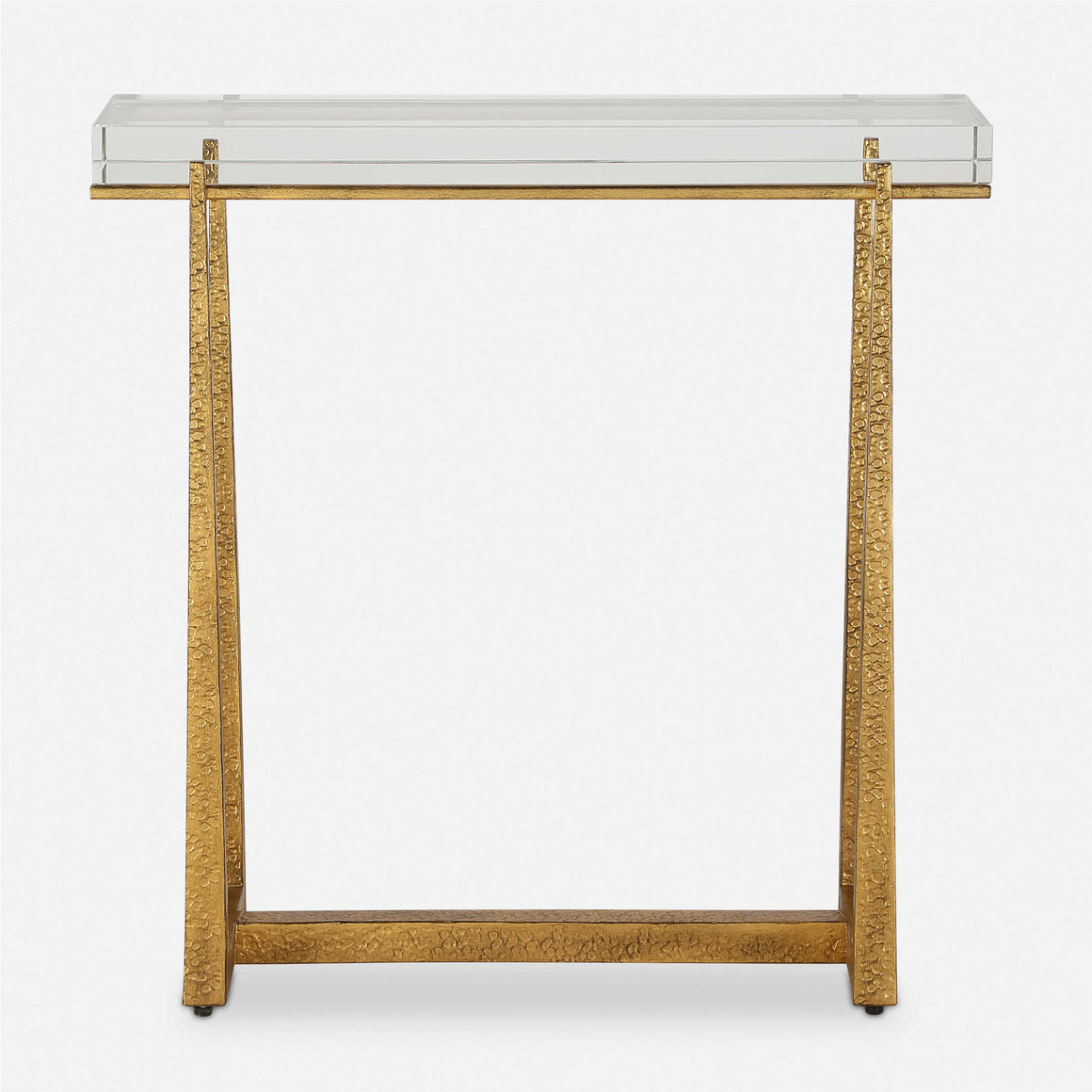 Uttermost Midas Thick Crystal Accent Table