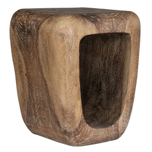 Uttermost Loophole Bleached Wash Accent Stool