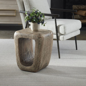 Uttermost Loophole Bleached Wash Accent Stool