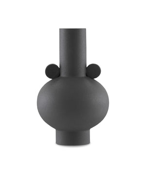 Happy 40 Round Black Vase
