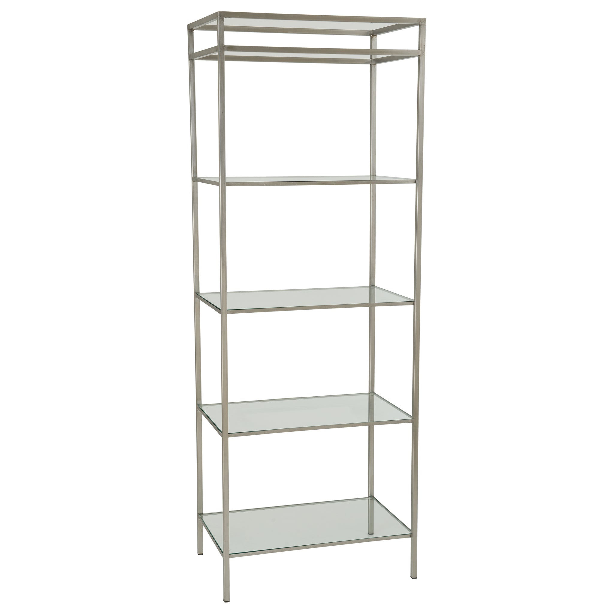 Fourbar Etagere, Stainless Steel 37X15X84"H