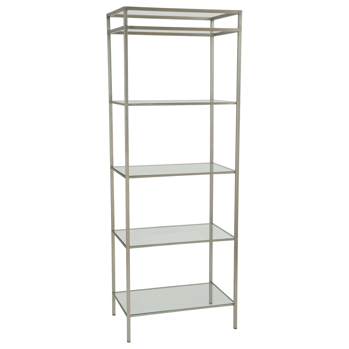 Fourbar Etagere, Stainless Steel 37X15X84"H