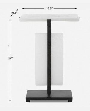 Uttermost Elements Bubble Glass Accent Table
