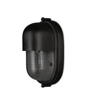 Maritime Black Outdoor Wall Sconce