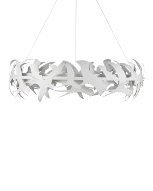 Tijereta White Chandelier
