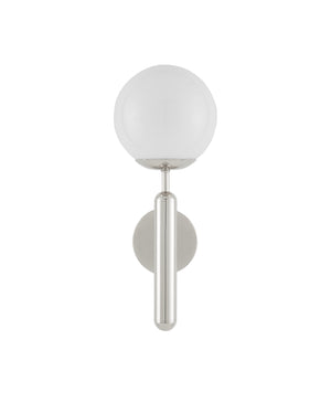 Barbican Single-Light Nickel Wall Sconce