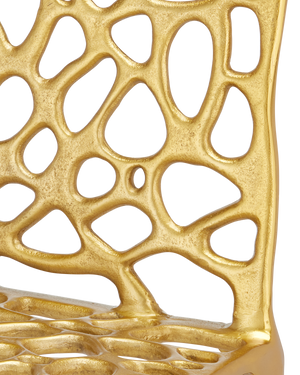 Honeycomb Gold Side Chair