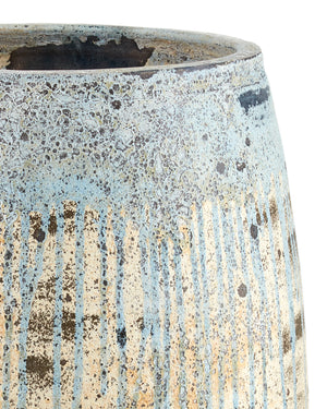 Sicilia Medium Antique Blue Drip Planter