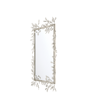 Forget-Me-Not Silver Rectangular Mirror