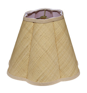 Scalloped Raffia Lamp Shade, Small