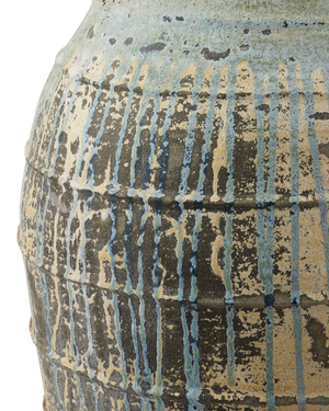 Ragusa Large Antique Blue Drip Urn