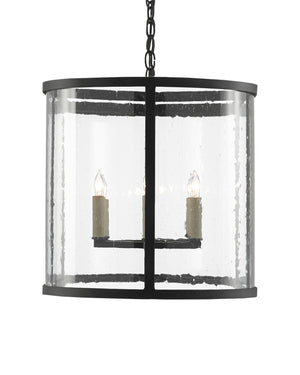 Argand Black Oval Chandelier