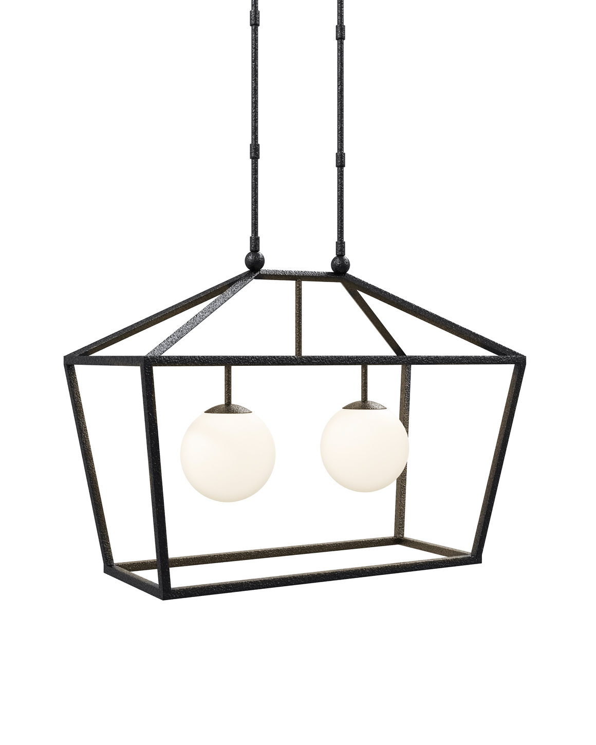 Denison Rectangular Black Outdoor Lantern