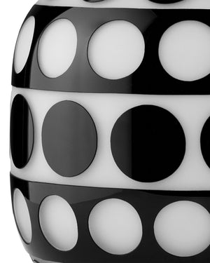 Cicero Small Black & White Vase