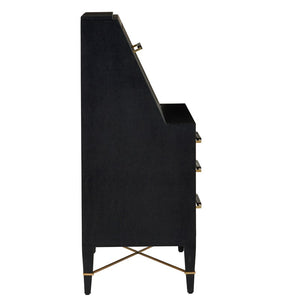 Verona Black Secretary Desk