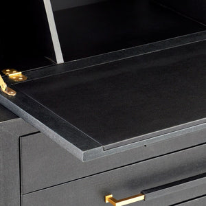 Verona Black Secretary Desk