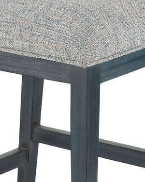 Santos Vintage Navy Bar Stool, Barrett Dusk