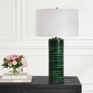 Uttermost Galeno Emerald Green Table Lamp