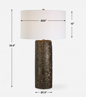 Uttermost Malaga Brass Table Lamp