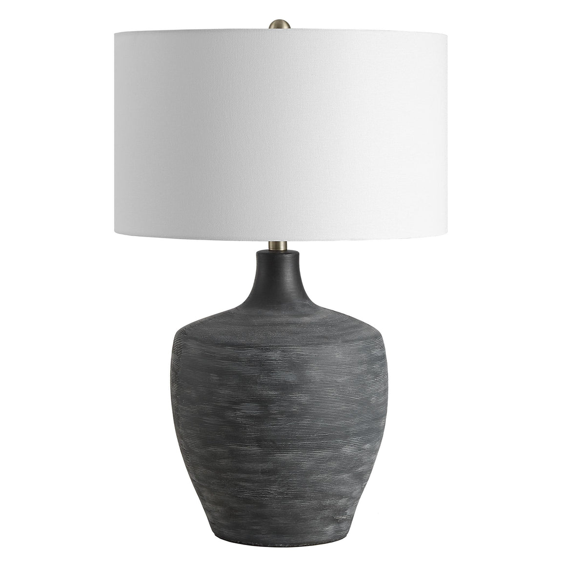Uttermost Graphite Ribbed Table Lamp