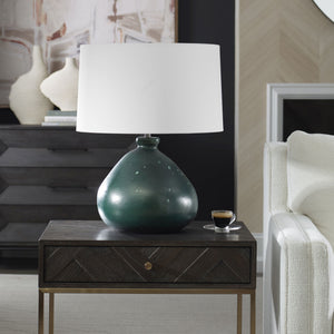 Uttermost Killarney Distressed Green Table Lamp