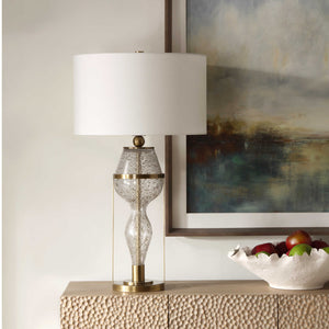 Uttermost Out Of Time Seeded Glass Table Lamp