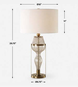 Uttermost Out Of Time Seeded Glass Table Lamp
