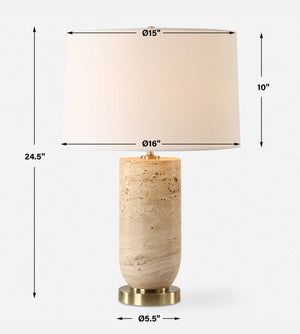 Uttermost Aubrey Travertine Table Lamp
