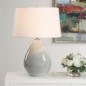 Uttermost Moray Gray Glaze Table Lamp