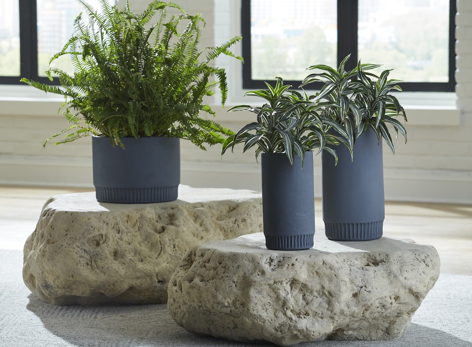 dark grey plant pots outdoor Harvest Planter, Medium, Dark Gray