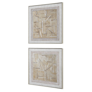 Uttermost Unpredictable Hand Painted Canvases Set/2