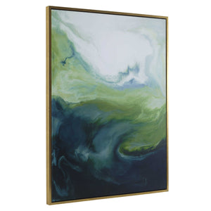 Uttermost Serene Green Framed Abstract Art