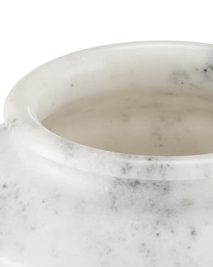 Punto Small White Marble Bowl