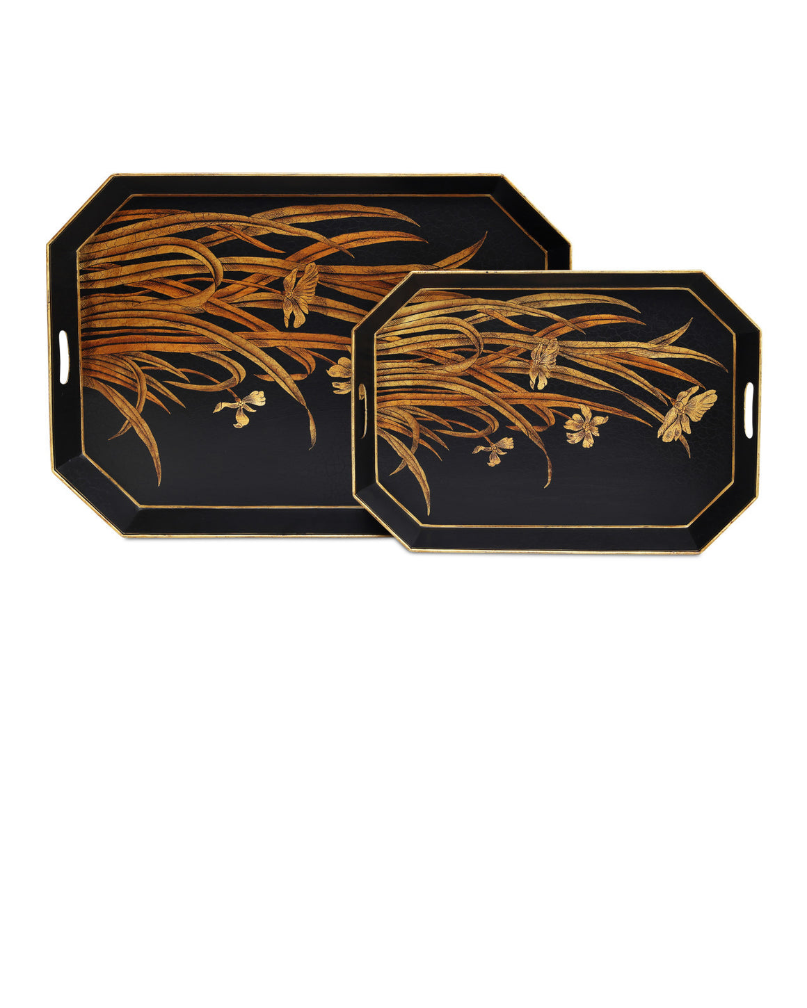 Glasshouse Tole Tray Set of 2