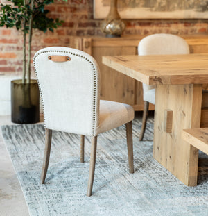Alpine 85" Dining Table in Distressed Oak