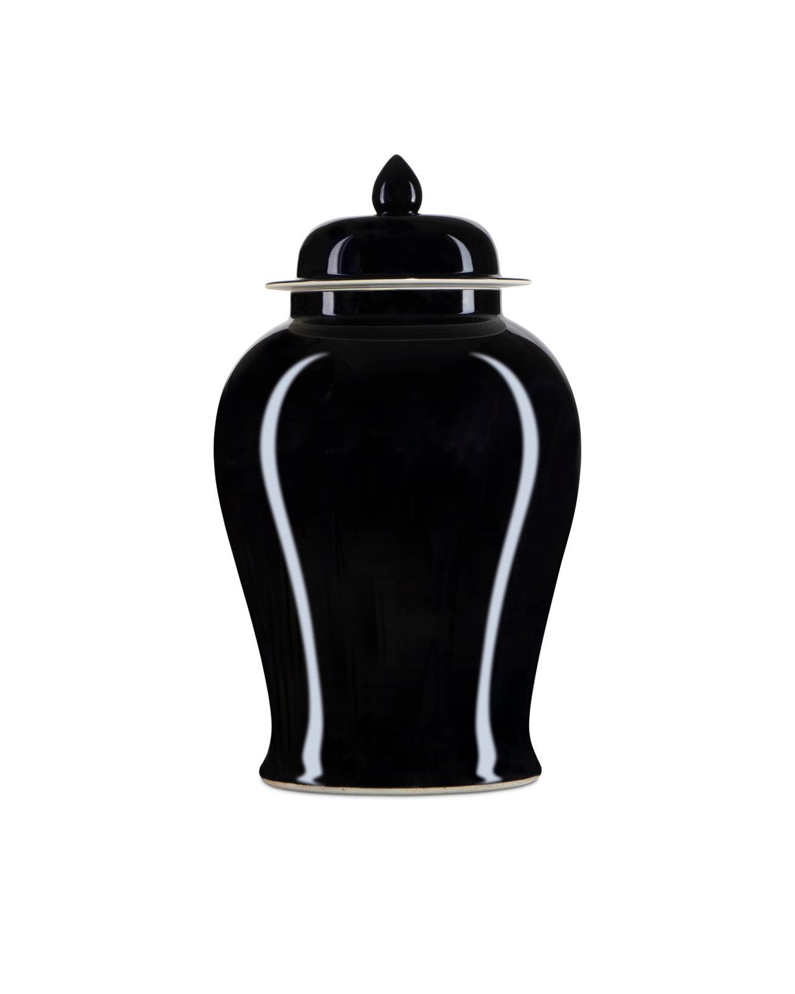 Imperial Black Large Temple Jar