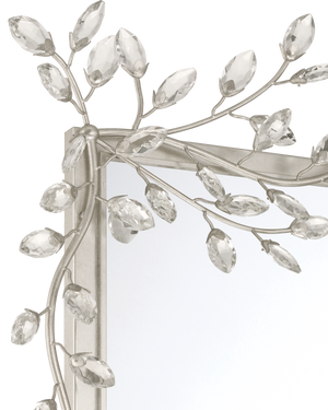 Forget-Me-Not Silver Rectangular Mirror