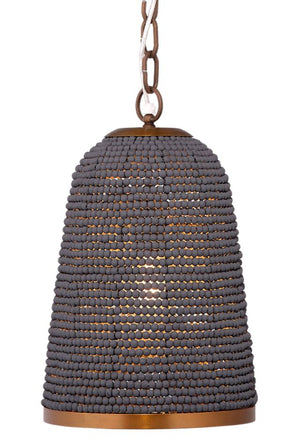 Creekside I-Light Beaded Pendant, Slate Blue