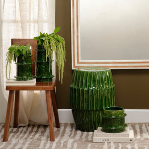 Algae Ceramic Side Table, Green